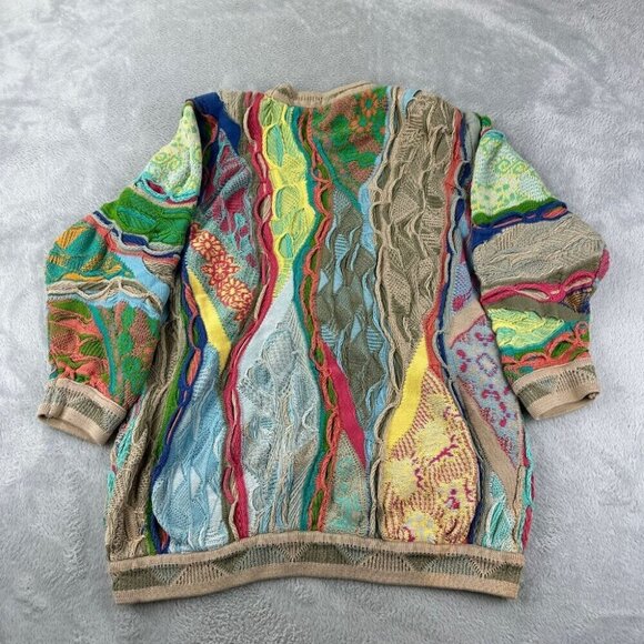 Vintage Coogi Australia Knit  Sweater Women's Size Medium 1/4 Sleeve - Picture 3 of 12